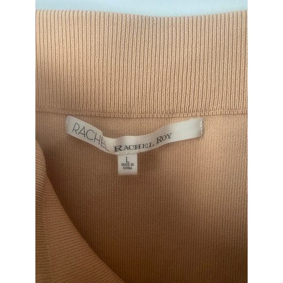 Rachel Rachel Roy Rose Taupe Sweater Pull On Pencil Scalloped Midi Skirt Large‎ - Picture 2 of 5